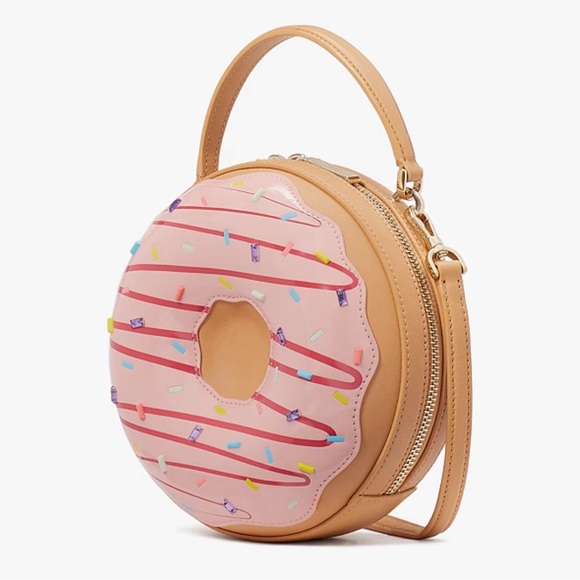 Kate Spade Coffee Break SET Donut Doughnut Crossbody, Cardholder & Necklace, NWT - Picture 9 of 16